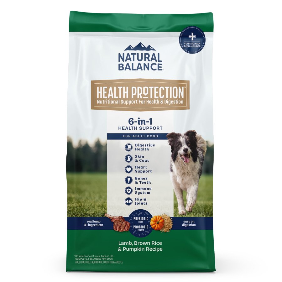 Natural Balance Health Protection Adult Dry Dog Food Lamb, Brown Rice & Pumpkin 4-lb