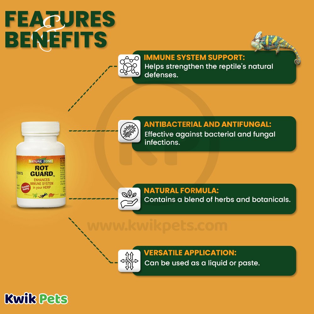 Features and Benefits Nature Zone Rot Guard in Herp 2.5 oz