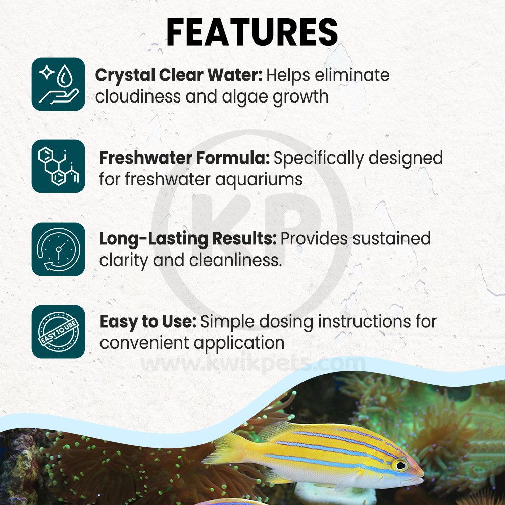 Features of Vibrant Freshwater Aquarium Cleaner 8-oz