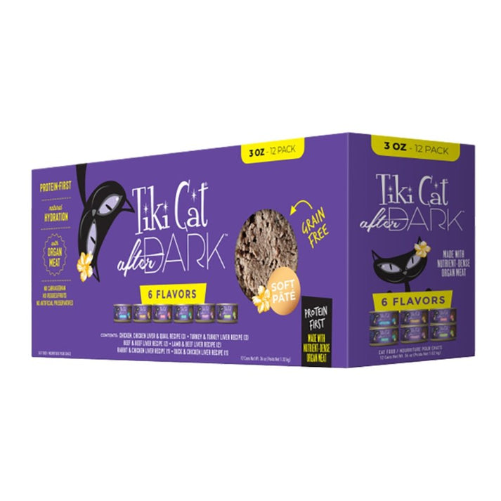Tiki Pets After Dark Variety Pack Soft Paté Wet Cat Food
