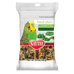 Kaytee Treat Stick with Superfoods Spinach & Kale Bird Treats 5.5-oz