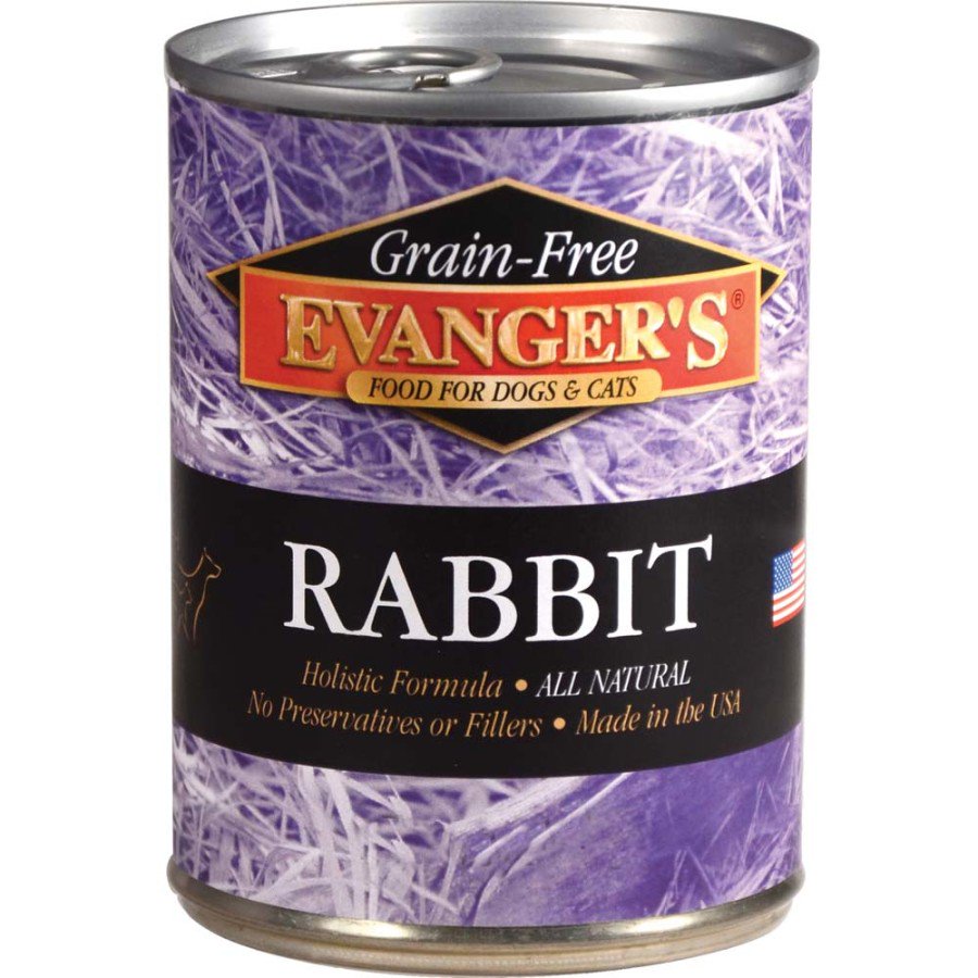 Evanger's Complements Grain-Free Canned Dog & Cat Food Rabbit 12.5-oz, Kwik Pets