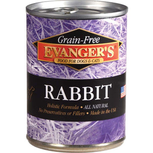 Evanger's Complements Grain-Free Canned Dog & Cat Food Rabbit 12.5-oz, Kwik Pets