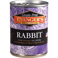 Evanger's Complements Grain-Free Canned Dog & Cat Food Rabbit 12.5-oz