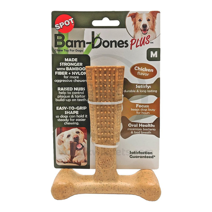 Spot Bam-Bones Plus Dog Chew Toy Chicken, Medium 6-in