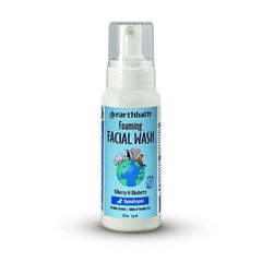 Earthbath Foaming Hypoallergenic No Rinse Formula Facial Wash Bilberry & Blueberry for Dogs & Cats 8-oz