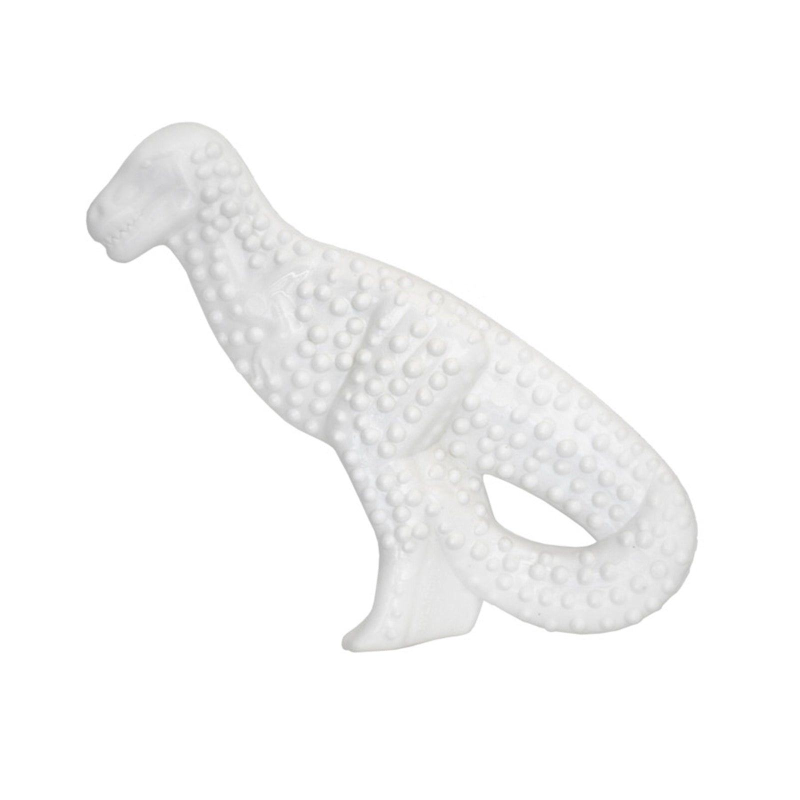 Real Image of Nylabone Power Chew Dental Dinosaur Dog Toy Chicken White Large/Giant - Up To 50 lbs