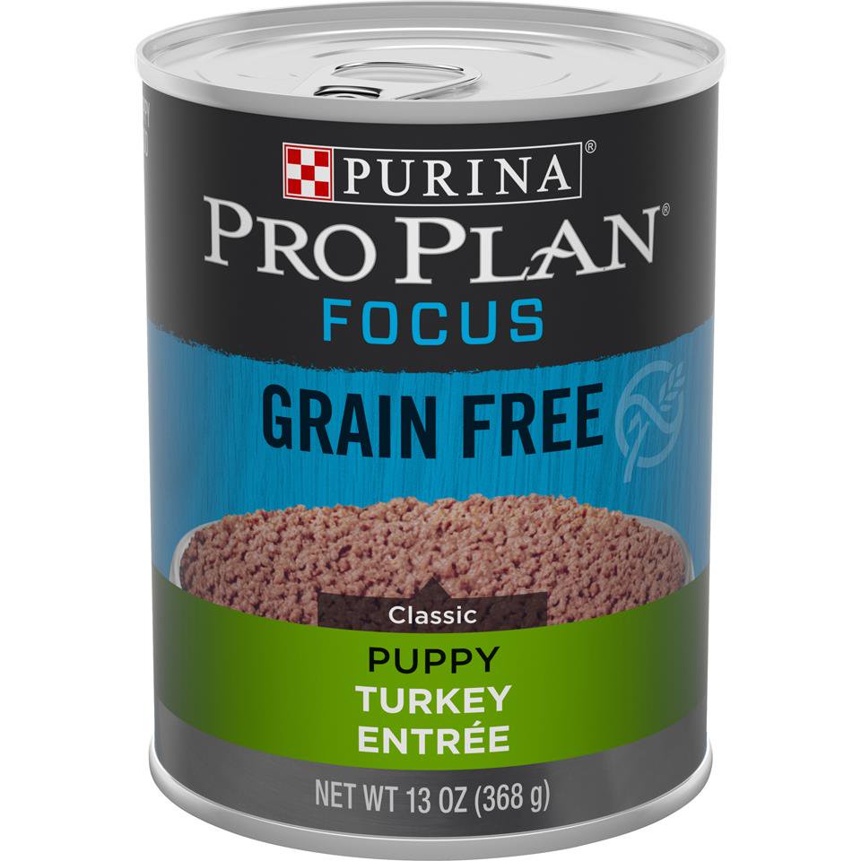 Purina Pro Plan Puppy Grain-Free Turkey Entrée Wet Dog Food 13-oz, Kwik Pets