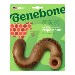 Benebone Beef Tripe Bone Dog Chew Toy Medium