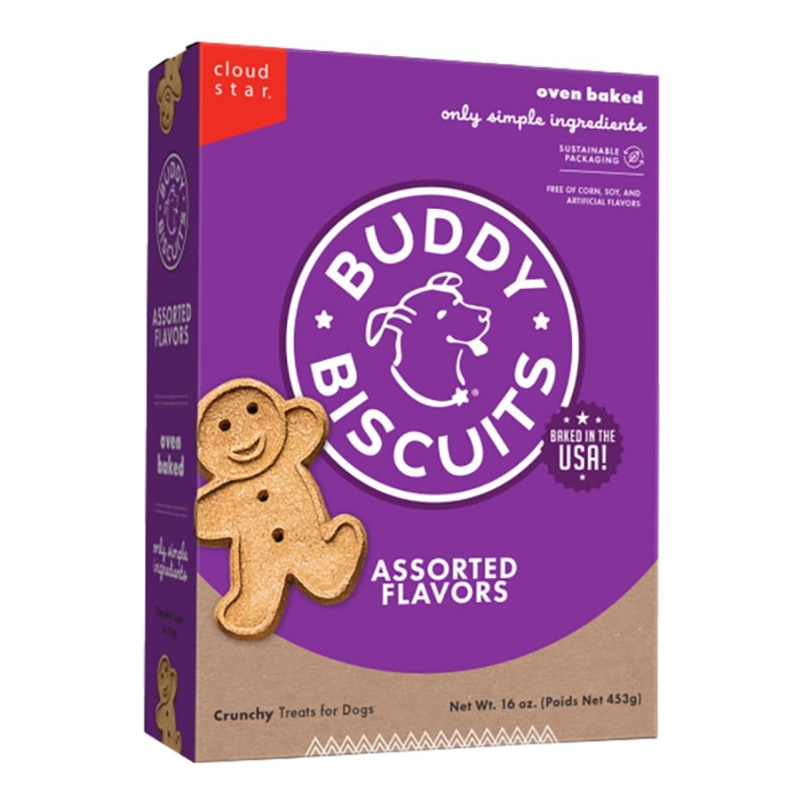 Cloud Star Buddy Biscuits Crunchy Dog Treats Assorted Flavors 16-oz, Kwik Pets