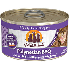 Weruva Polynesian BBQ with Grilled Red Bigeye Grain-Free Canned Cat Food 5.5-oz