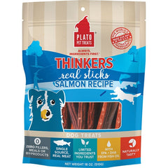 Plato Thinkers Real Sticks Salmon Dog Treats 18-oz