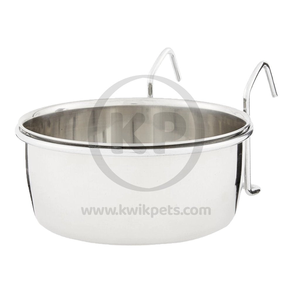 Ethical Pet Spot Stainless Steel Bird Coop Cup with Wire Hanger 20-oz