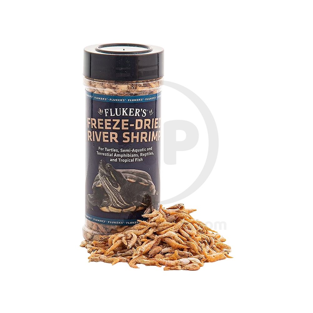 Fluker's Freeze-Dried River Shrimp Reptile Food 1-oz, Kwik Pets