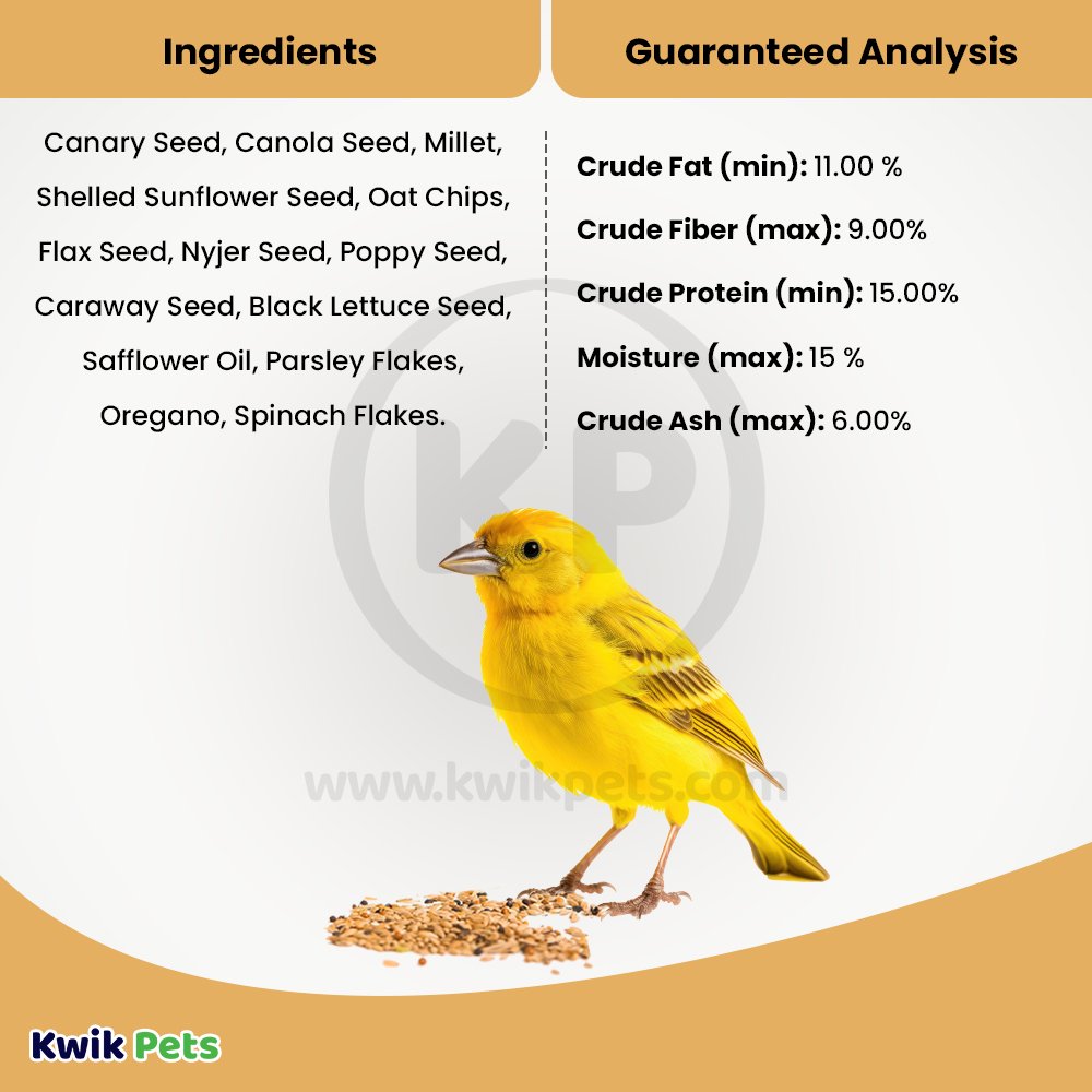 Volkman Seed Company Avian Naturals Canary/Finch Bird Food 4 lb