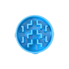 Outward Hound Fun Feeder Interactive Dog Bowl Slow Feeder Blue Large