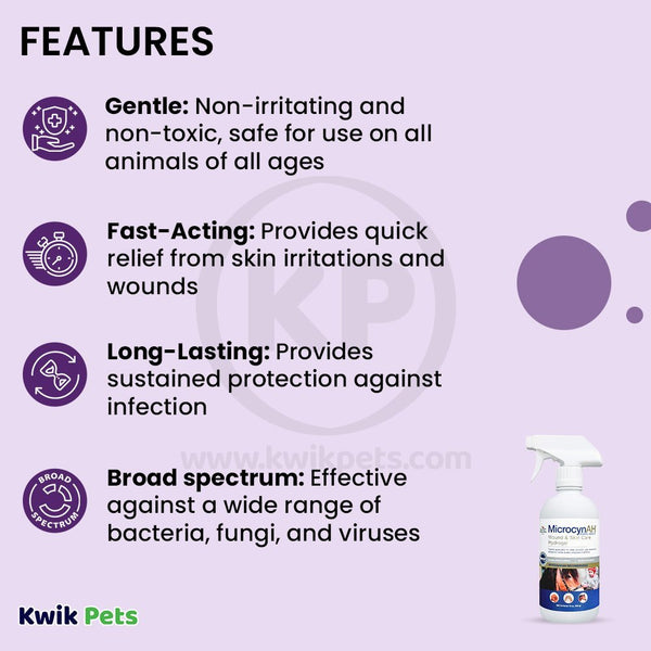 Features of MicrocynAH Wound & Skin Care Hydrogel 16-oz