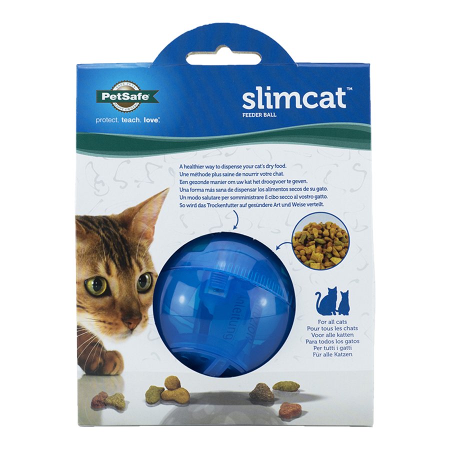 PetSafe SlimCat Interactive Cat Feeder Ball Blue