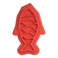Petstages Fishie Fun Feed Mat Cat Slow Feeder Pink 4-oz