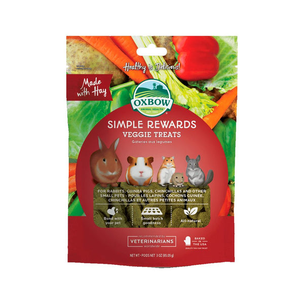 Oxbow Animal Health Simple Rewards Veggie Small Animal Treats 3-oz, Kwik Pets