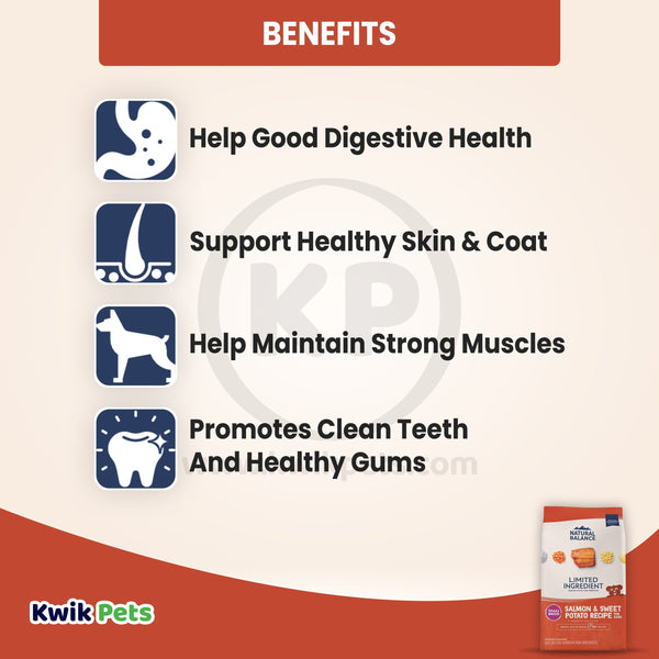 Benefits of Natural Balance Pet Foods L.I.D. Adult Dry Dog Food Salmon & Sweet Potato 12-lb