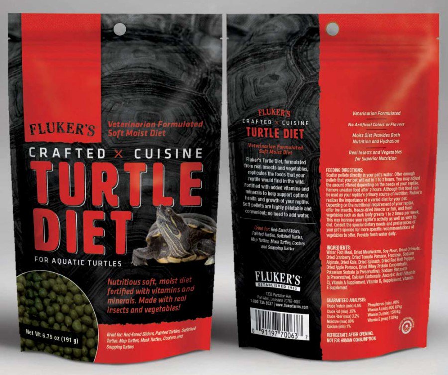 Fluker's Crafted Cuisine Aquatic Turtle Diet Dry Food 6.75-oz