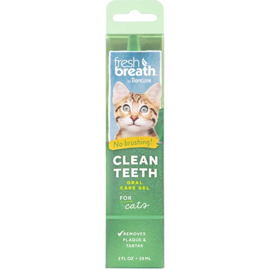 TropiClean Fresh Breath Oral Care Gel for Cats 2-oz