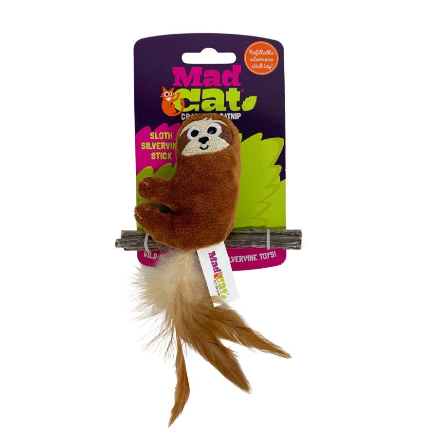 Mad Cat Sloth Catnip & Silverine Cat Toy Small