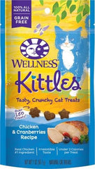 Wellness Kittles Natural Grain-Free Crunchy Cat Treats Chicken & Cranberries Recipe 2-oz