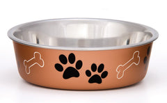 Loving Pets Metallic Dog Bowl Copper Small