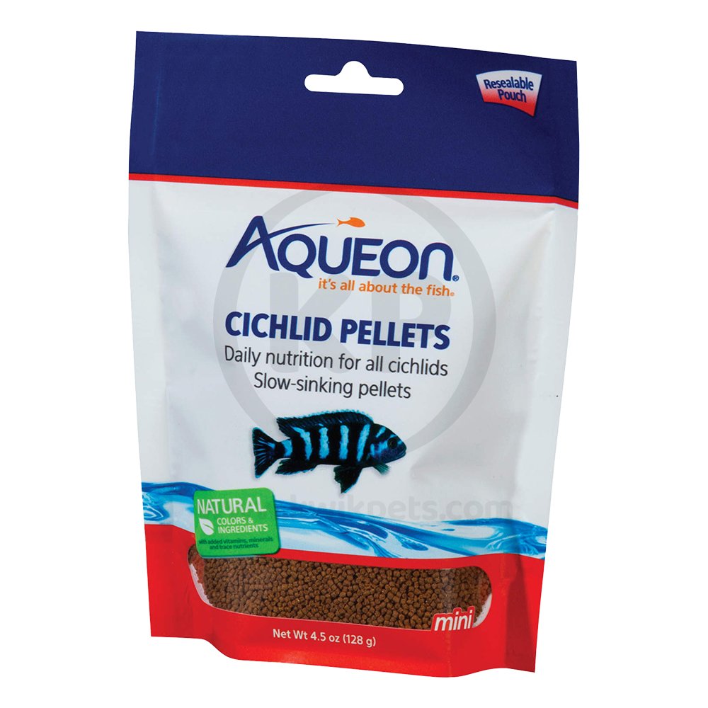 Aqueon Cichlid Pellet Fish Food Mini