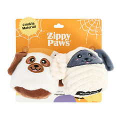 ZippyPaws Halloween Softiez Costume Canines Dog Toy 2 Count