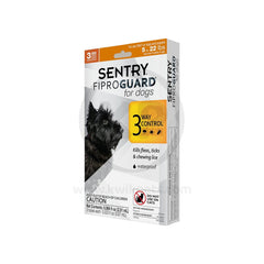 Sentry FiproGuard Flea & Tick Squeeze-on 0.069-oz 3 Count for Dog Up to 22 lbs