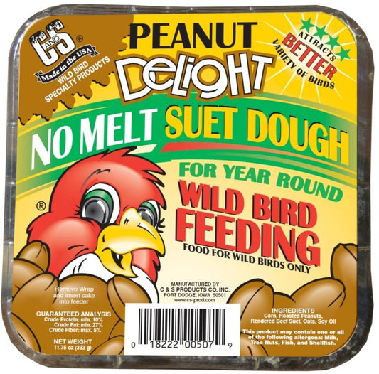 C&S Peanut Delight No Melt Suet Dough, 11.75-oz, C&S