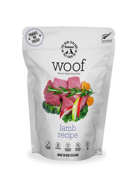 The New Zealand Natural Pet Food Co. Woof Freeze Dried Dog Food Lamb 1.76-oz