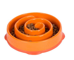 Outward Hound Fun Feeder Interactive Dog Bowl Slow Feeder Orange Small