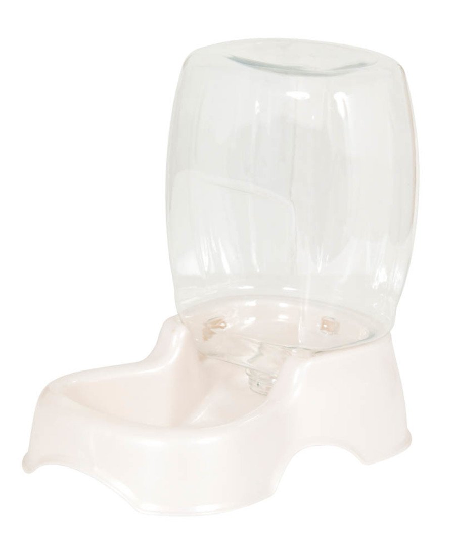 Petmate Pet Cafe Automatic Dog & Cat Gravity Water Bowl Pearl Silver Small