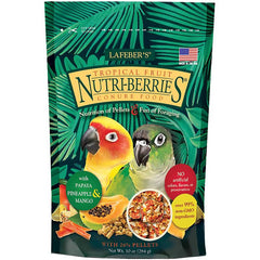 Lafeber Tropical Fruit Nutri-Berries Conure Bird Food 10-oz