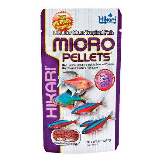 Hikari USA Tropical Pellets Fish Food, 0.77-oz, Hikari