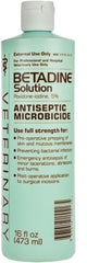 Betadine Povidone-Iodine Antiseptic Solution for Dogs, Cats & Horses 16-oz