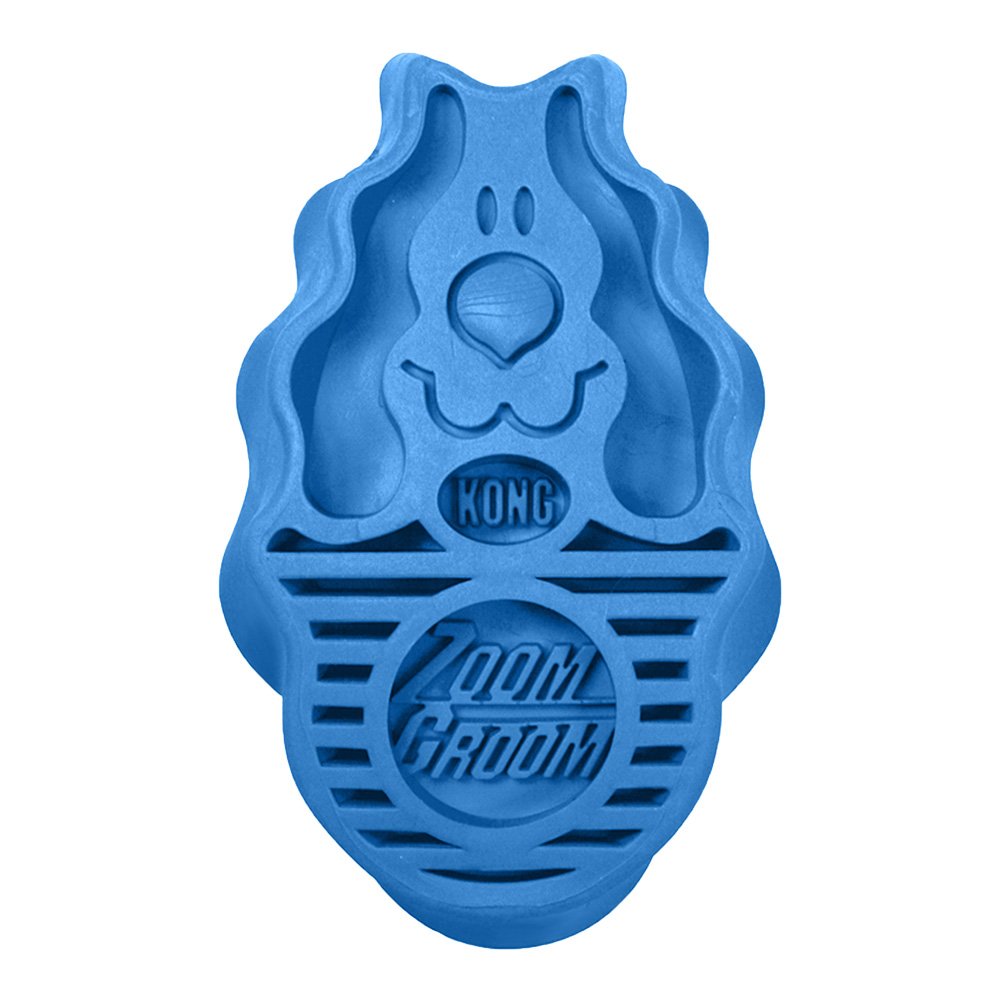 KONG ZoomGroom Rubber Dog Brush