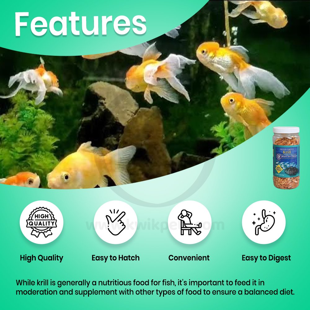 San Francisco Bay Brand Krill Freeze-Dried Fish Food 2-oz, Kwik Pets