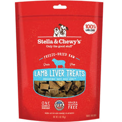 Stella & Chewy's Freeze-Dried Raw Dog Treats Lamb Liver 3-oz