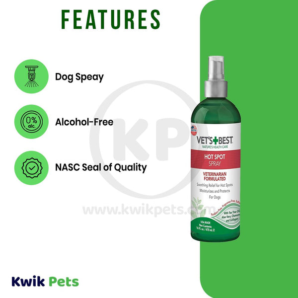 Vet's Best Hot Spot Spray 8 fl oz, Vet's Best