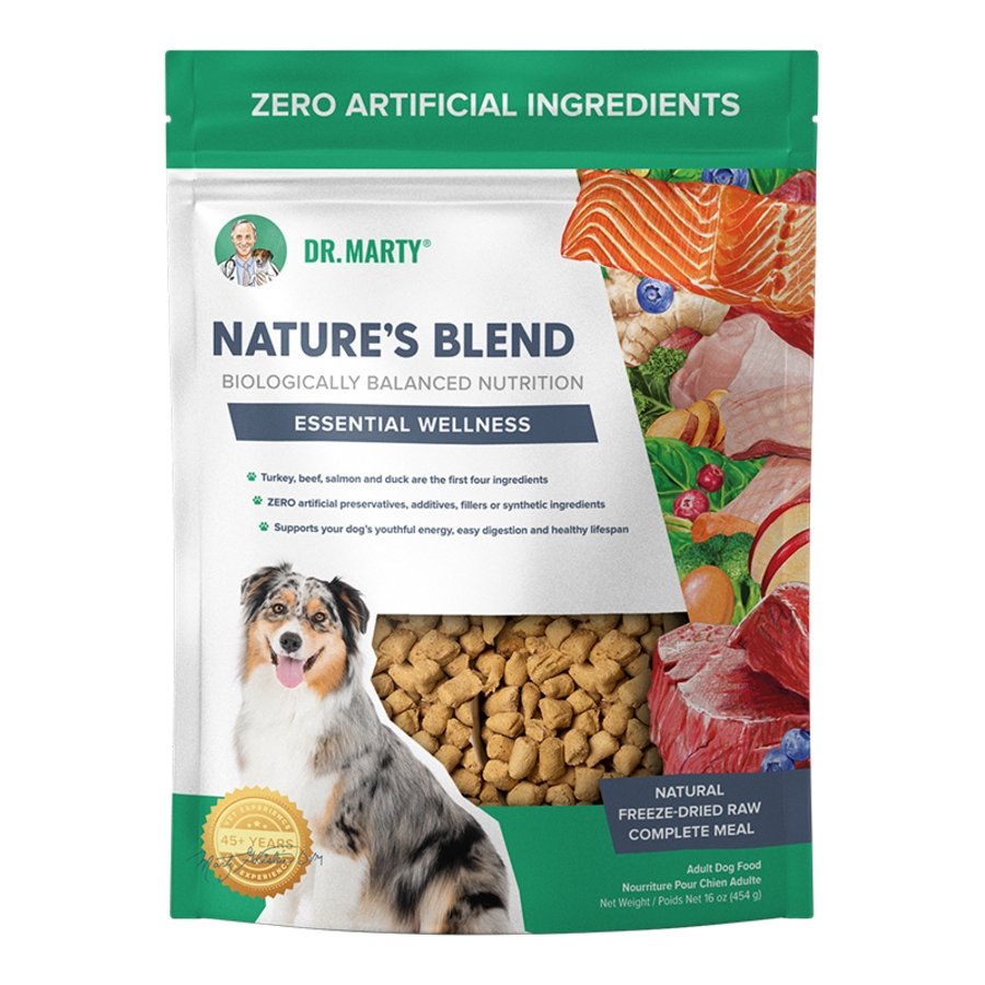 Dr. Marty Nature's Blend Essential Wellness Freeze-Dried Raw Adult Dog Food 16-oz