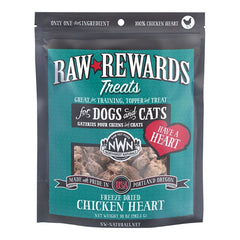 Northwest Naturals Raw Rewards Freeze Dried Dog & Cat Treats Chicken Heart 10-oz