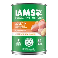 IAMS Proactive Health Adult Wet Dog Food Pate with Chicken & Rice 13.2-oz