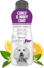 TropiClean PerfectFur Curly & Wavy Coat Shampoo for Dogs 16-oz