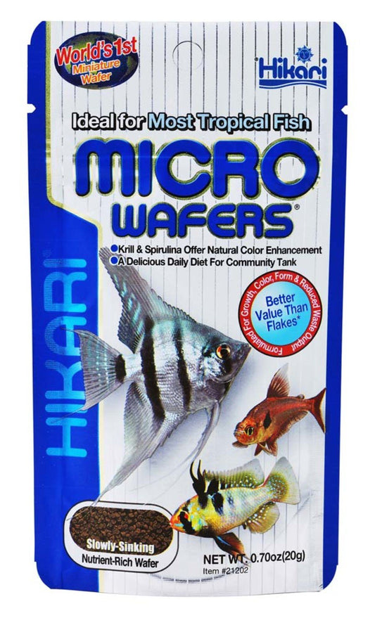 Hikari USA Tropical Micro Wafers Slow Sinking Wafer Fish Food 0.7-oz, Hikari