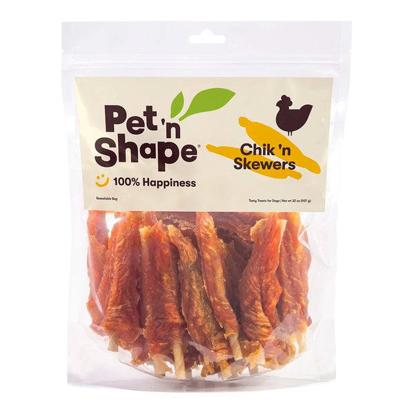 Pet 'N Shape Chik 'n Skewers Dog Treats 32-oz, Kwik Pets
